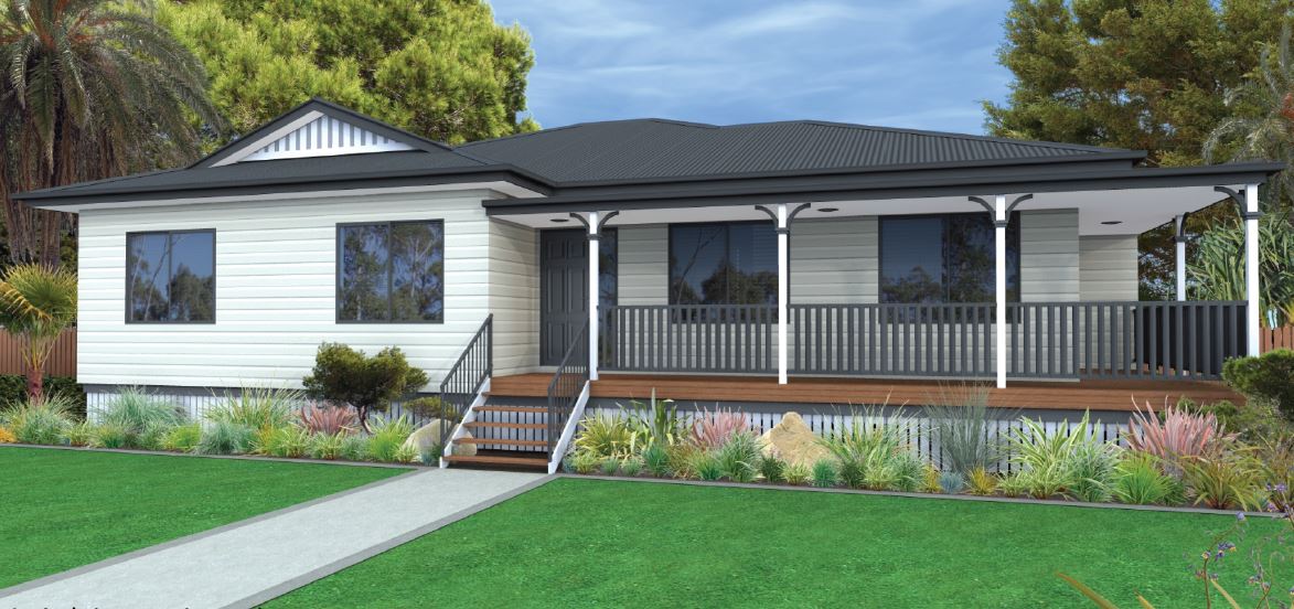 Flinders 183 Weatherboard on Stumps Home Design Render